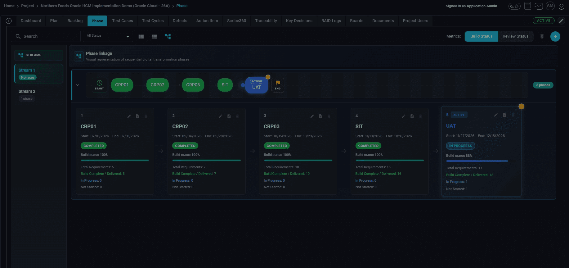 Open the Phase workspace for your project