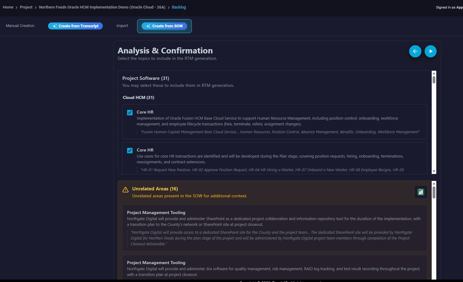 Wait while RTM entries are generated