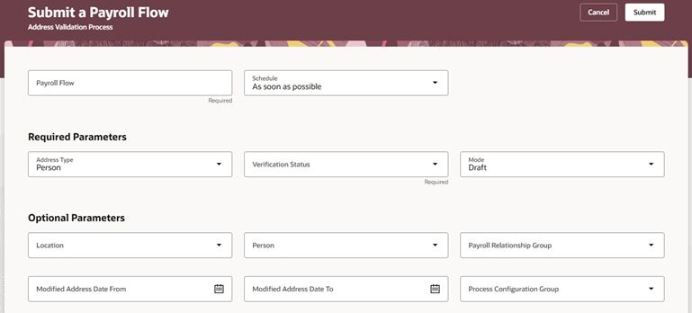 Oracle Address Validation Process flow