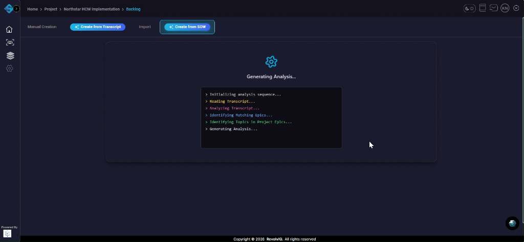 Generating RTM state